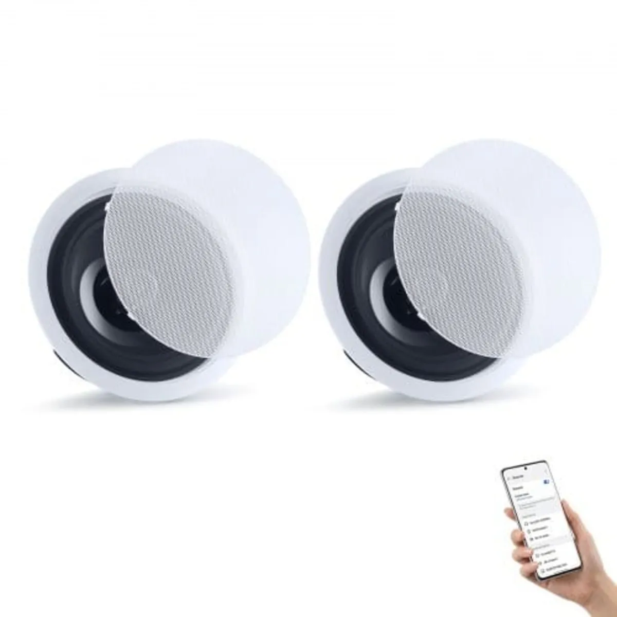 Bluetooth Ceiling Speakers, 203.2mm, In Ceiling & - Image 1