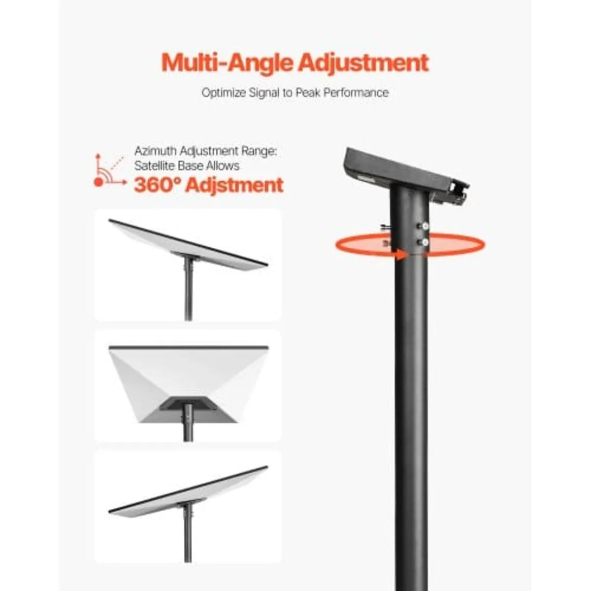 Starlink RV Ladder Mount, 360°Adjustable Angle Mou - Image 3
