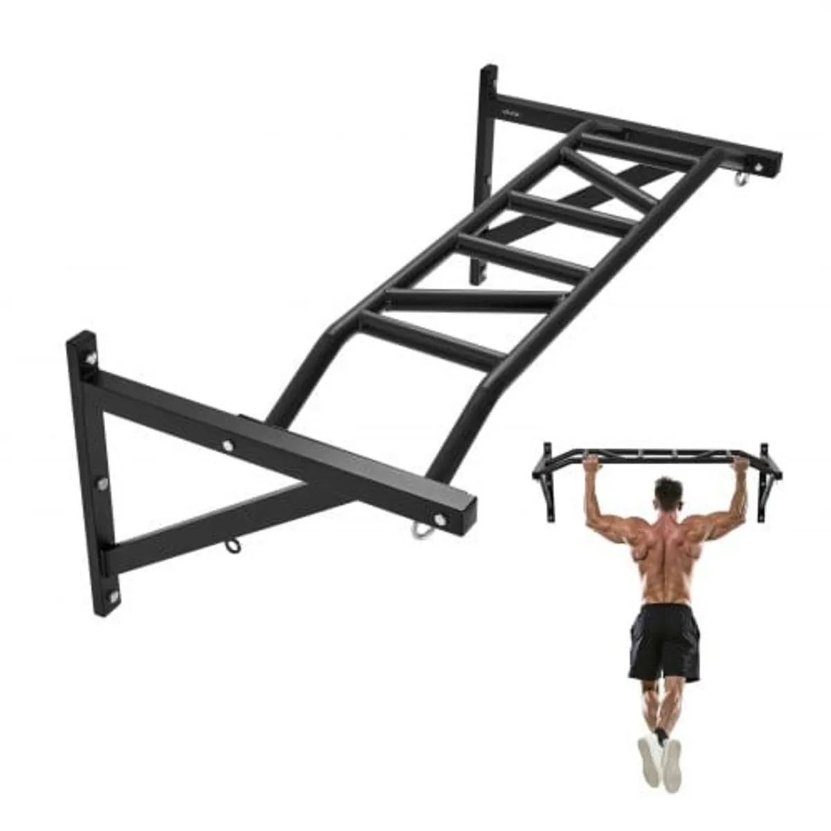 Pull Up Bar, Multi-Grip Wall Mounted Pull Ups, 50 - Image 1