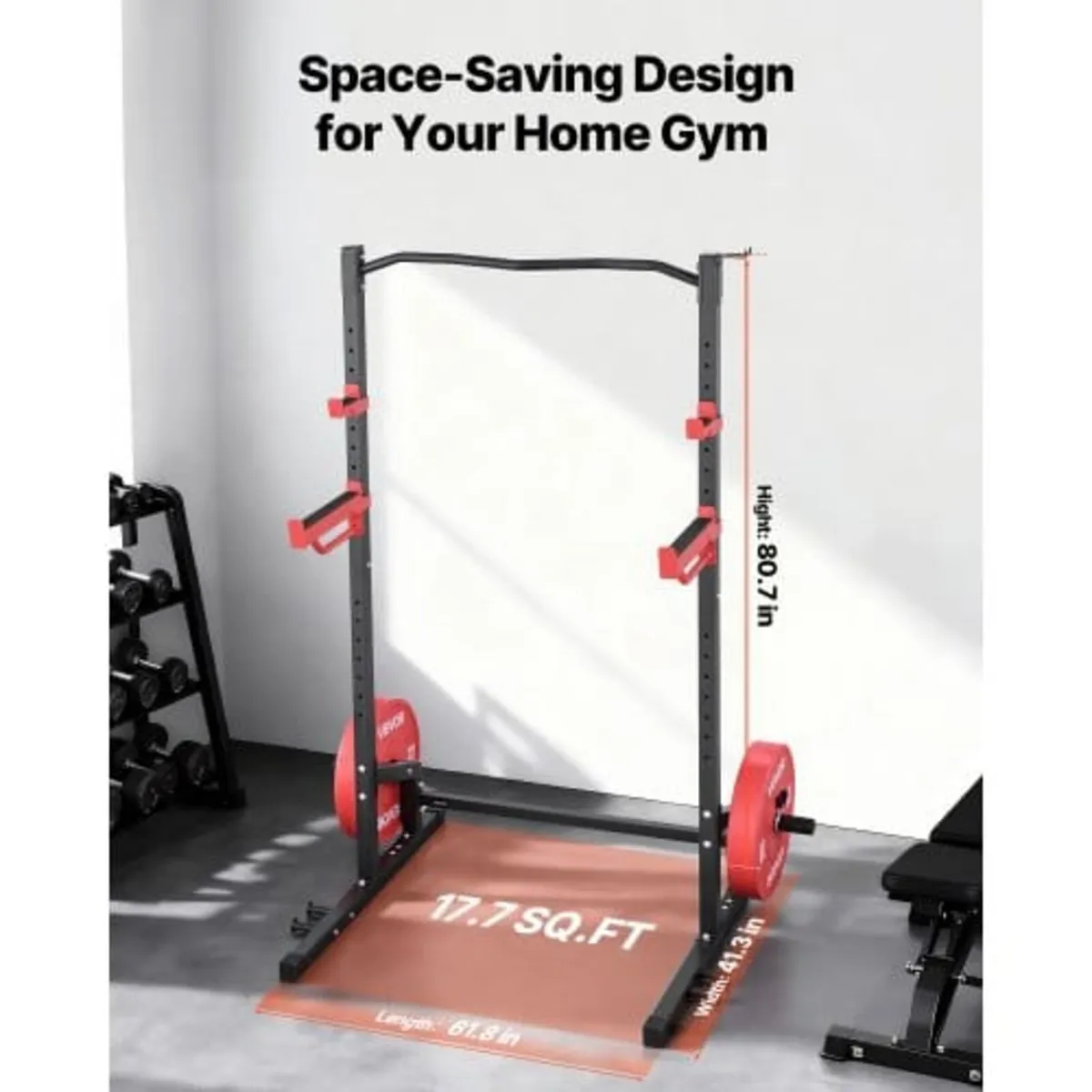 Power Cage Squat Rack, Multifunctional Power Rack - Image 3