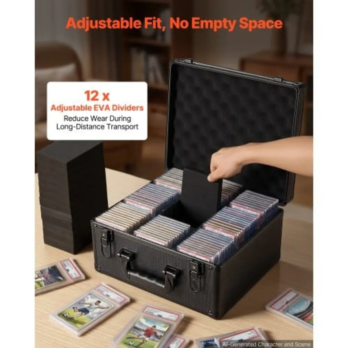 Graded Card Case 3 Row 180 PSA Slab Storage Box wi - Image 3