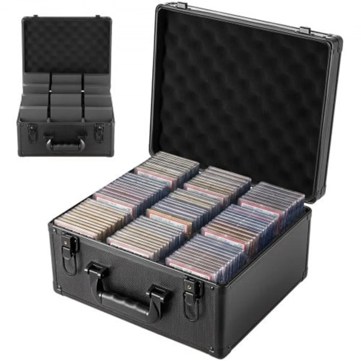 Graded Card Case 3 Row 180 PSA Slab Storage Box wi - Image 1