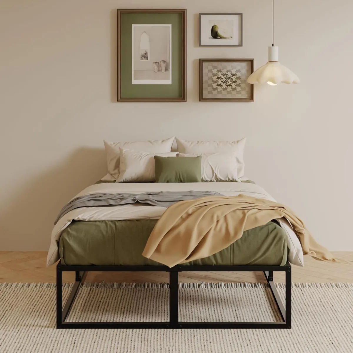 Bed Frame 36CM High with Steel Slats Support - Image 3