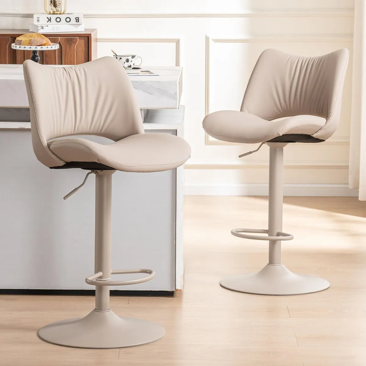 Bar Stools Adjustable Breakfast All Open Back - Image 1