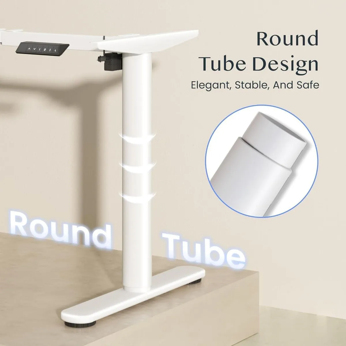 Electric Standing Desk One Piece Desktop Cylinex - Image 3