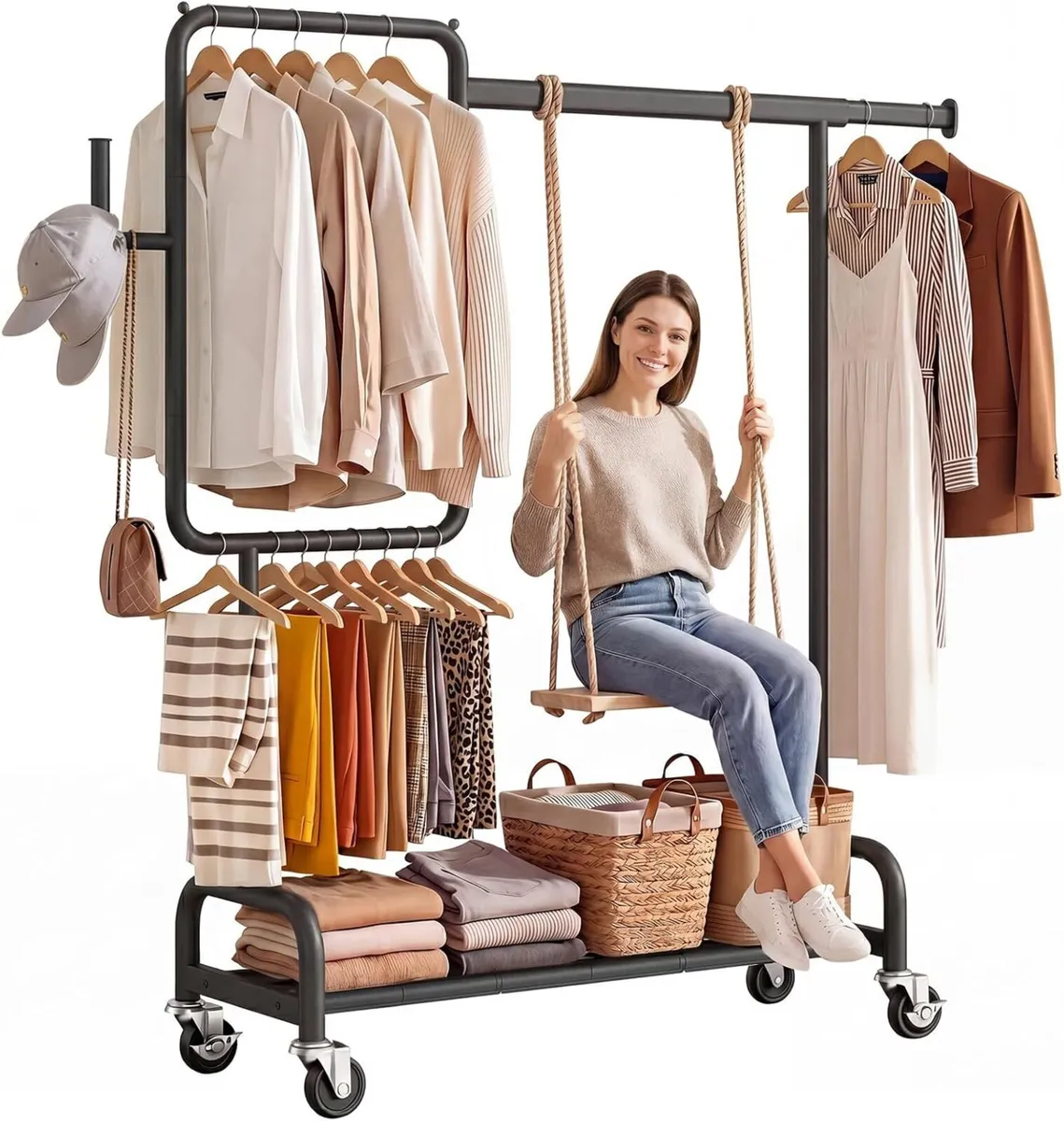 Heavy Duty Clothes Rail - Image 1