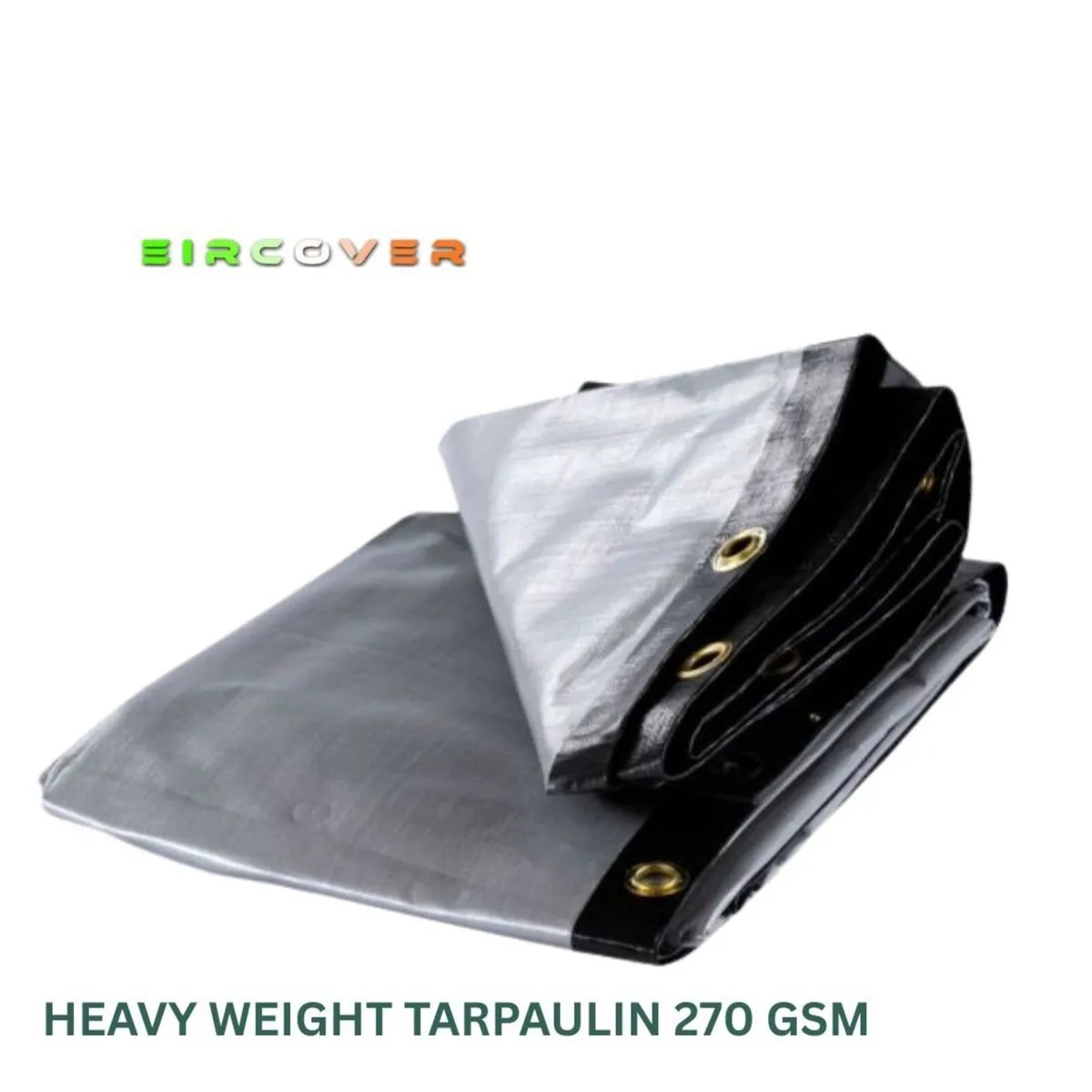 Heavy Weight Tarpaulin 6m x 6m (20' - 20') 270 gsm - Image 2