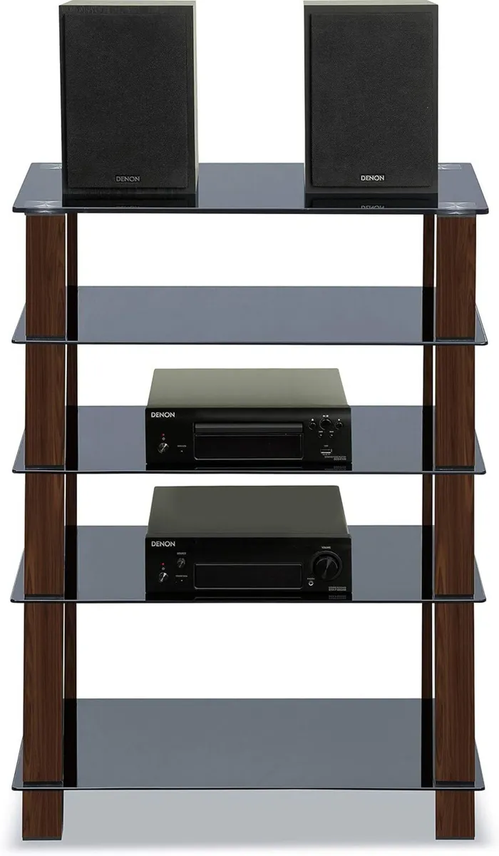 Trinity Gloss 5 Shelf with Legs Flat Screen - Image 3