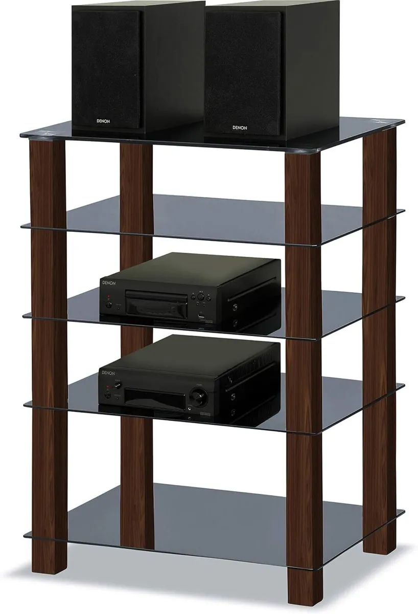 Trinity Gloss 5 Shelf with Legs Flat Screen - Image 4