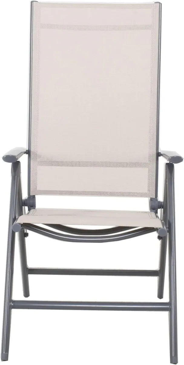 8-Way Adjustable Folding Chair Aluminium - Image 4