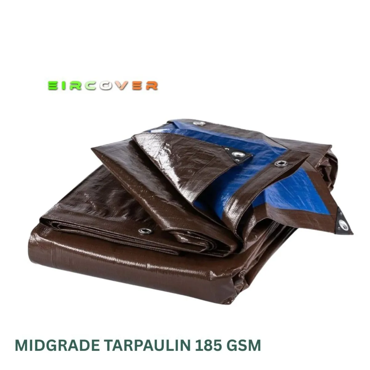 Midgrade Tarpaulin 2.5m x 4m (8' - 13') 185 gsm - Image 1