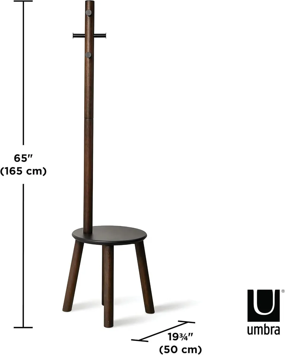 Coat Rack Stool Clothing Organiser Umbrella Holder - Image 3