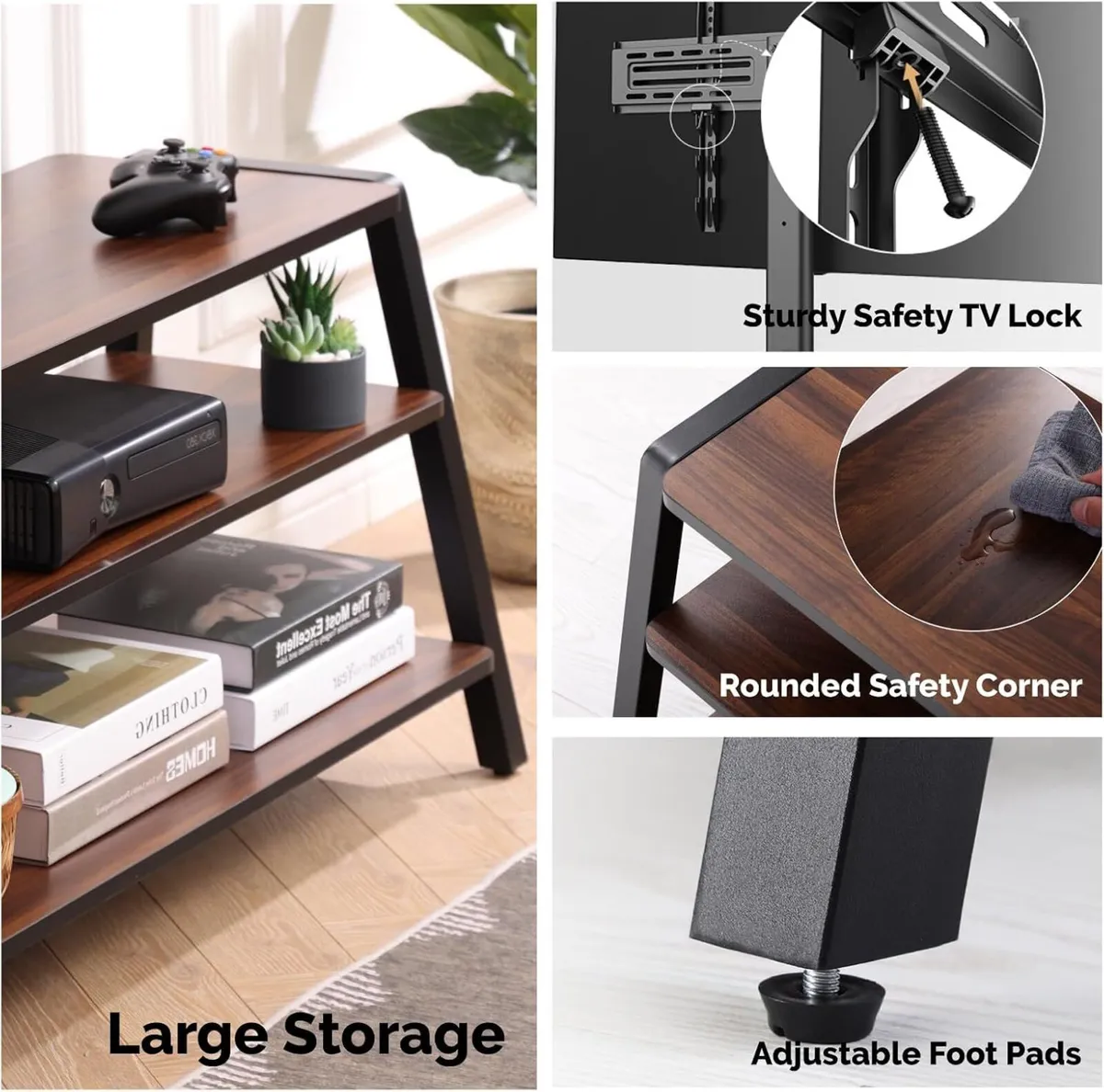 TV Stand Cabinet with Bracket for 37" 70 - Image 4