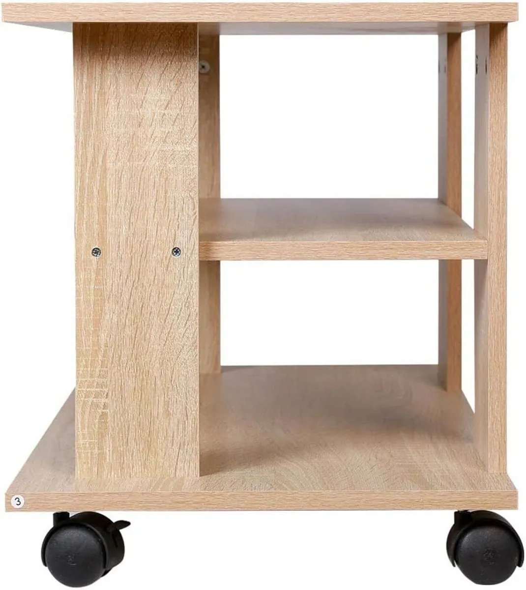 MDF Wood TV Cabinet with 2 Shelves - Image 4