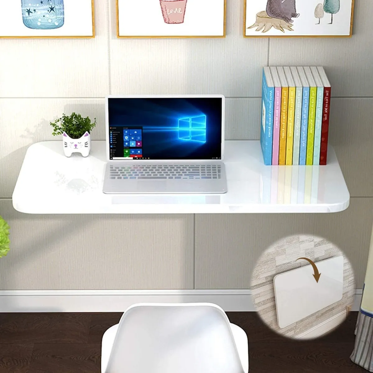 Wall Mounted Table Folding Desk 60x40CM Large - Image 1