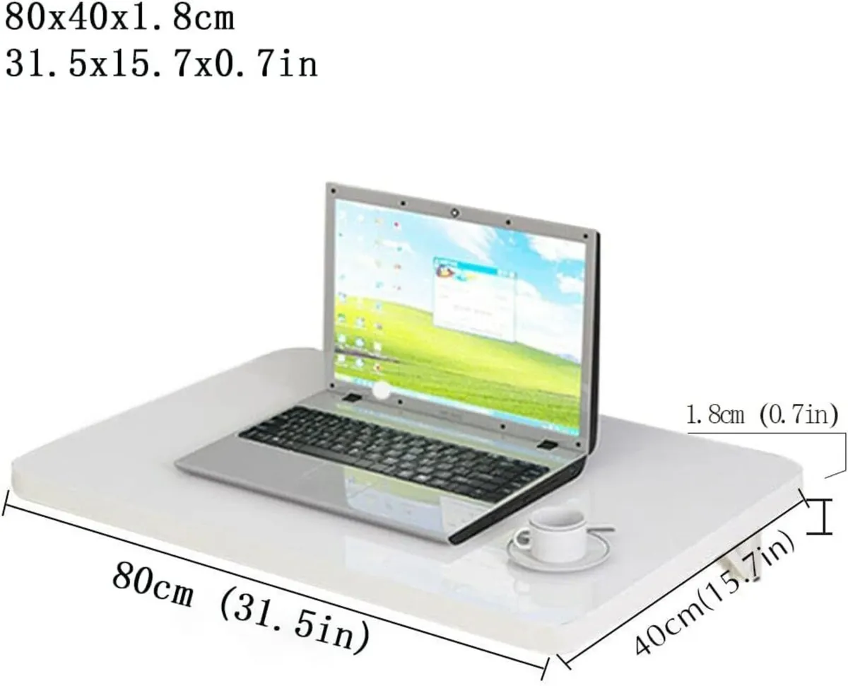 Wall Mounted Table Folding Desk 60x40CM Large - Image 2