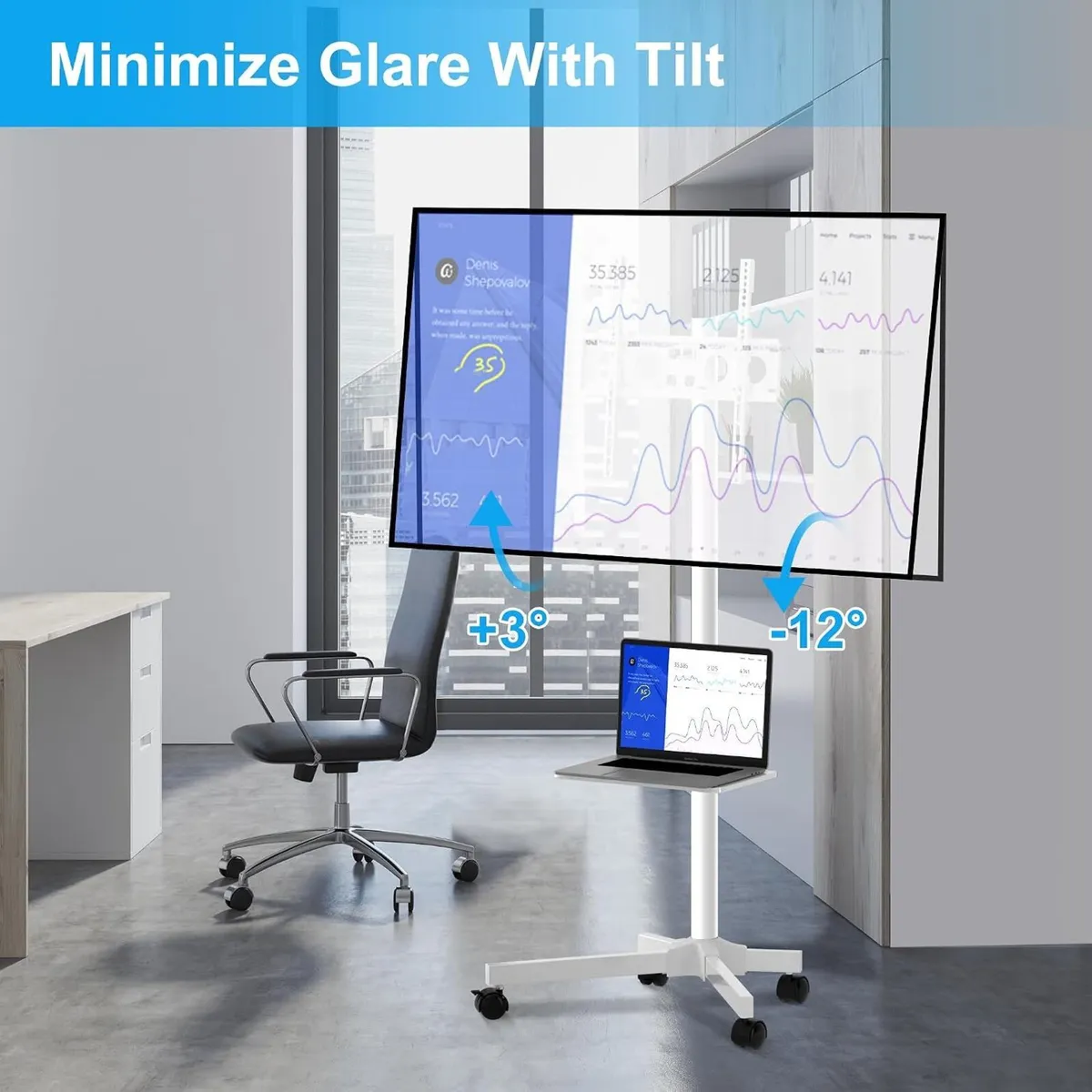 Mobile TV Stand for 21 to 60 Inch - Image 3