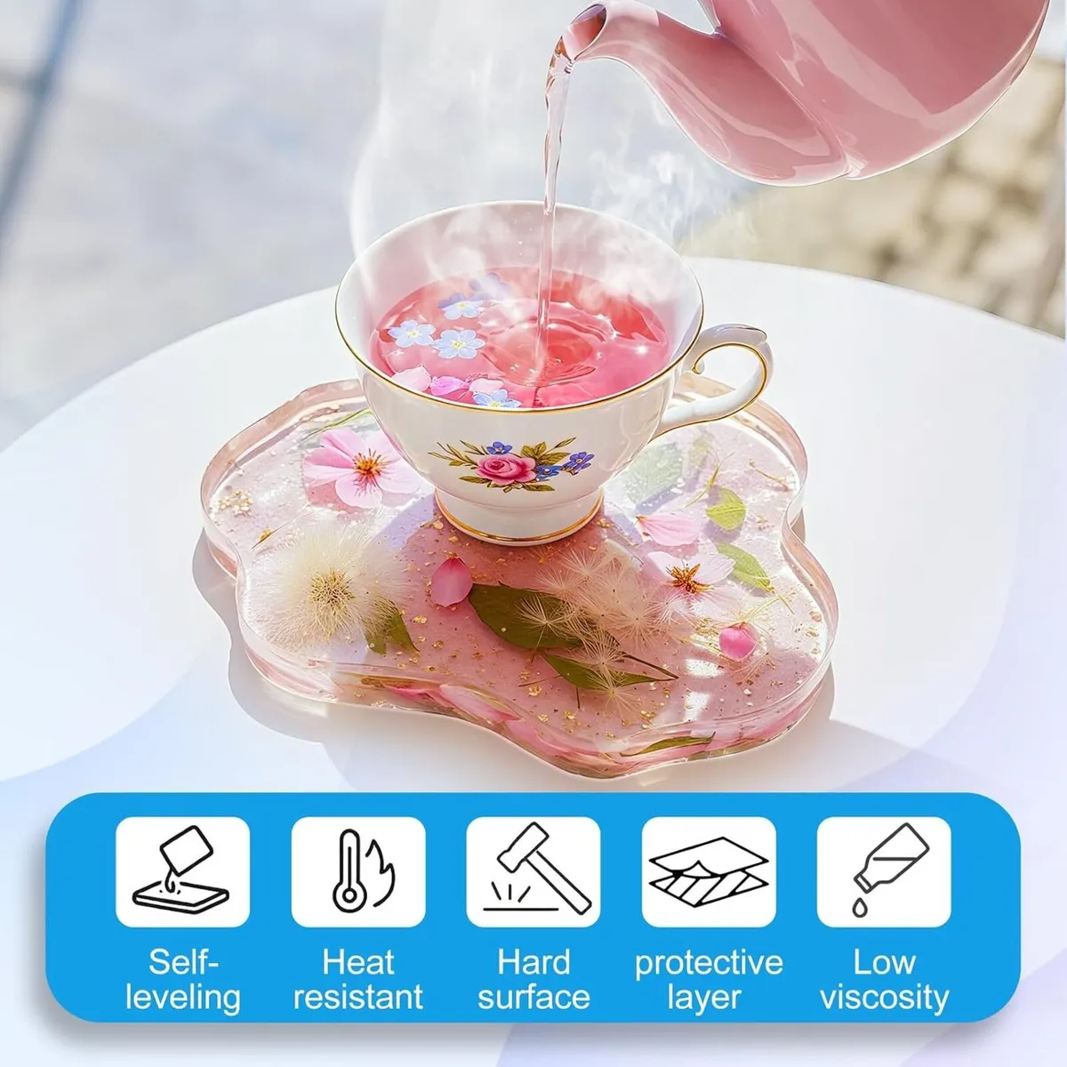 Resin Crystal Clear Kit 3.8L 1 Gallon High-Gloss - Image 4