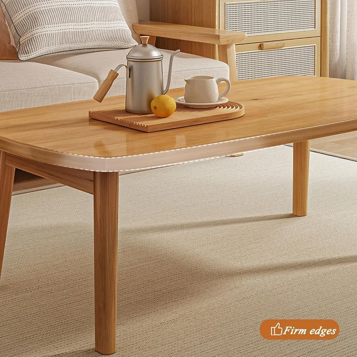 Portable Folding Coffee Table Rectangle Small - Image 4
