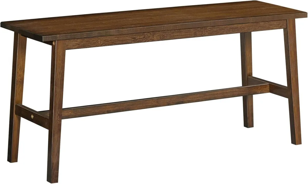 100CM Bamboo Dining Bench Farmhouse Table Seat - Image 1