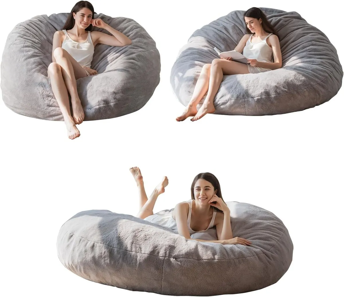 Bean Bag Bed Convertible Folds From Chair to - Image 3