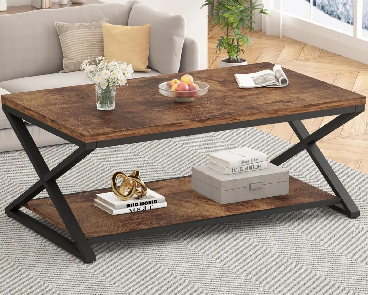 Coffee Table for Living Room Tables Storage - Image 3