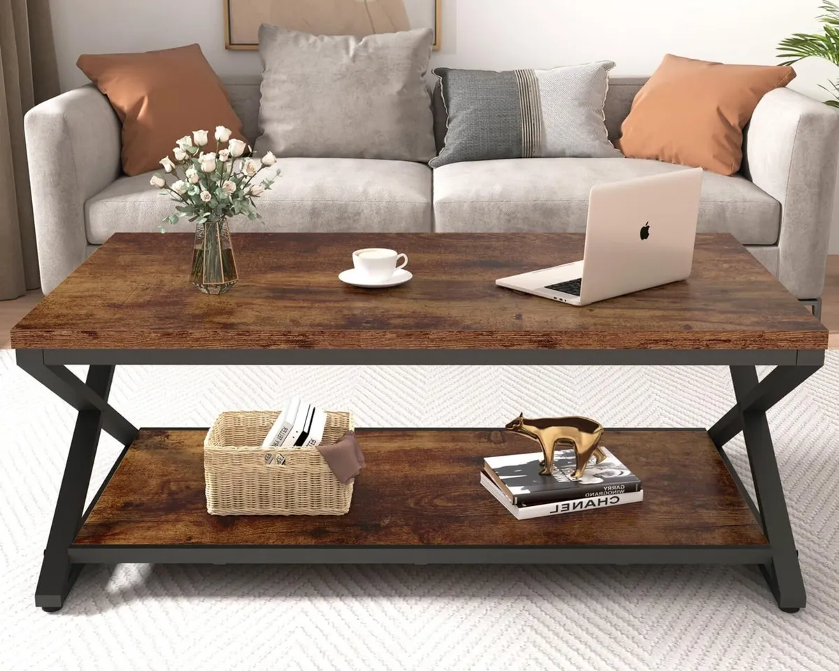 Coffee Table for Living Room Tables Storage - Image 4