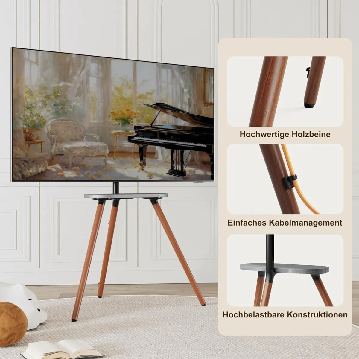 Easel TV Stand 43-65" Height Adjustable - Image 4