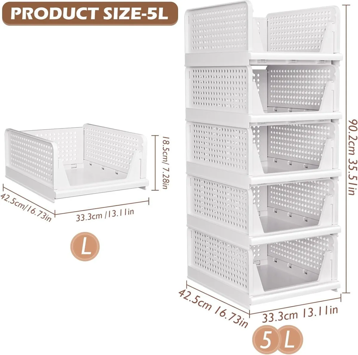 Wardrobe Storage Organiser Folding Closet - Image 3