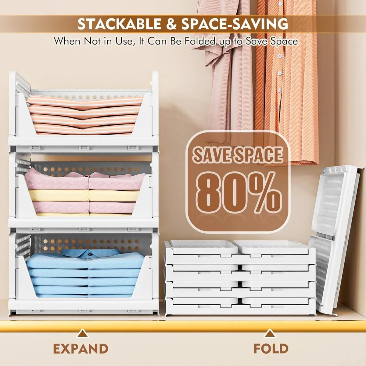 Wardrobe Storage Organiser Folding Closet - Image 4