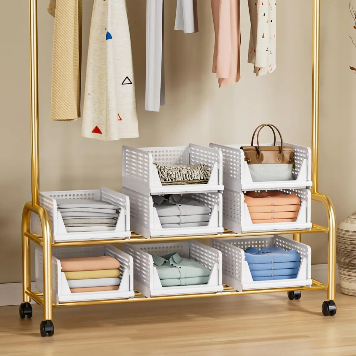 Wardrobe Storage Organiser Folding Closet - Image 2