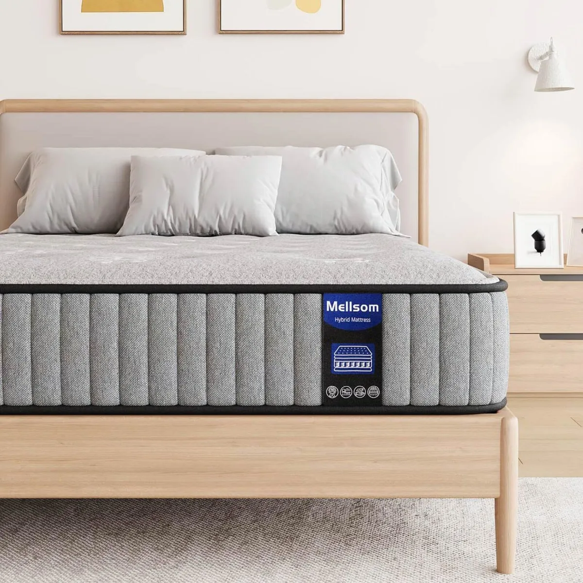 Mattress Memory Foam Pocket Sprung Medium Firm - Image 1