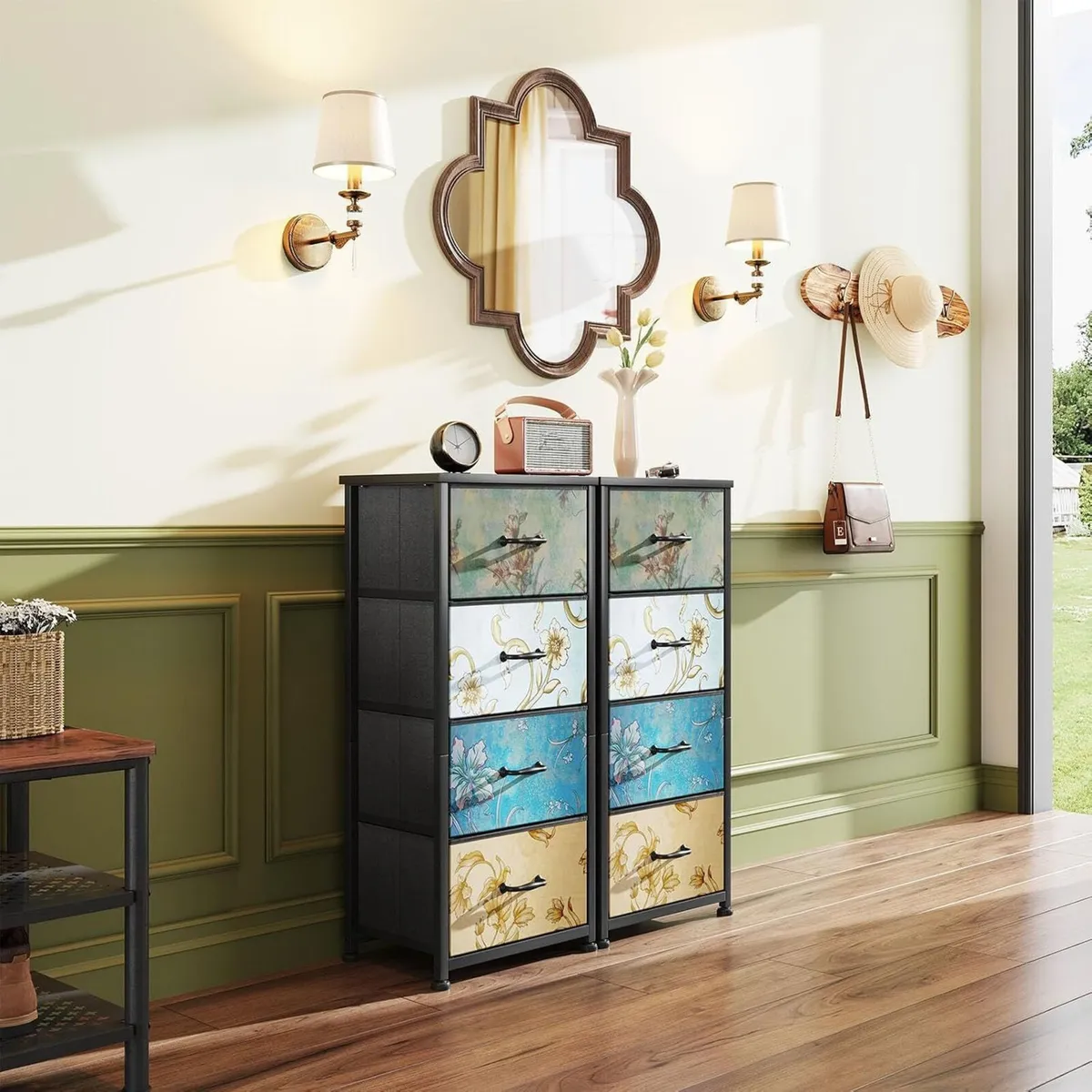 Chest of Drawers Bedroom with 4 and Flower - Image 4