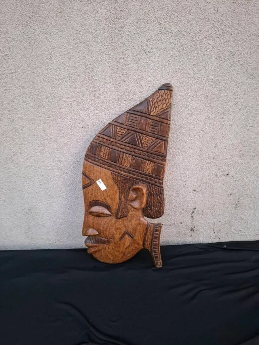 Tall wood head ornament postage possible