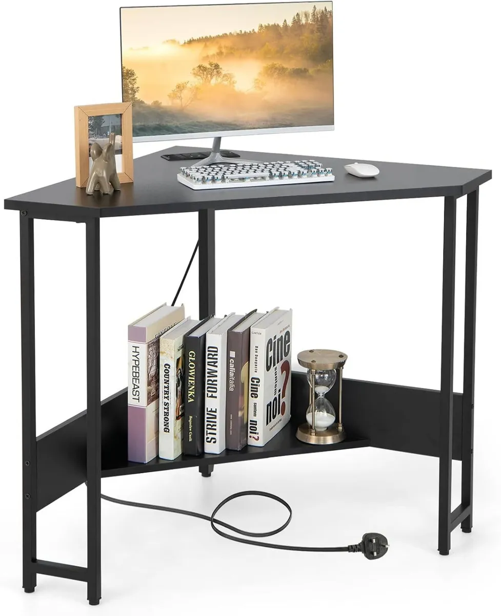 Corner Computer Desk Triangular Writing - Image 1