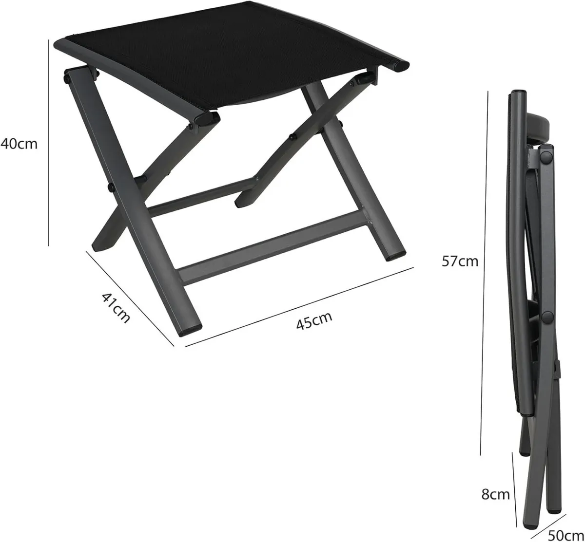 Folding Chair Aluminium Garden Chairs - Image 3