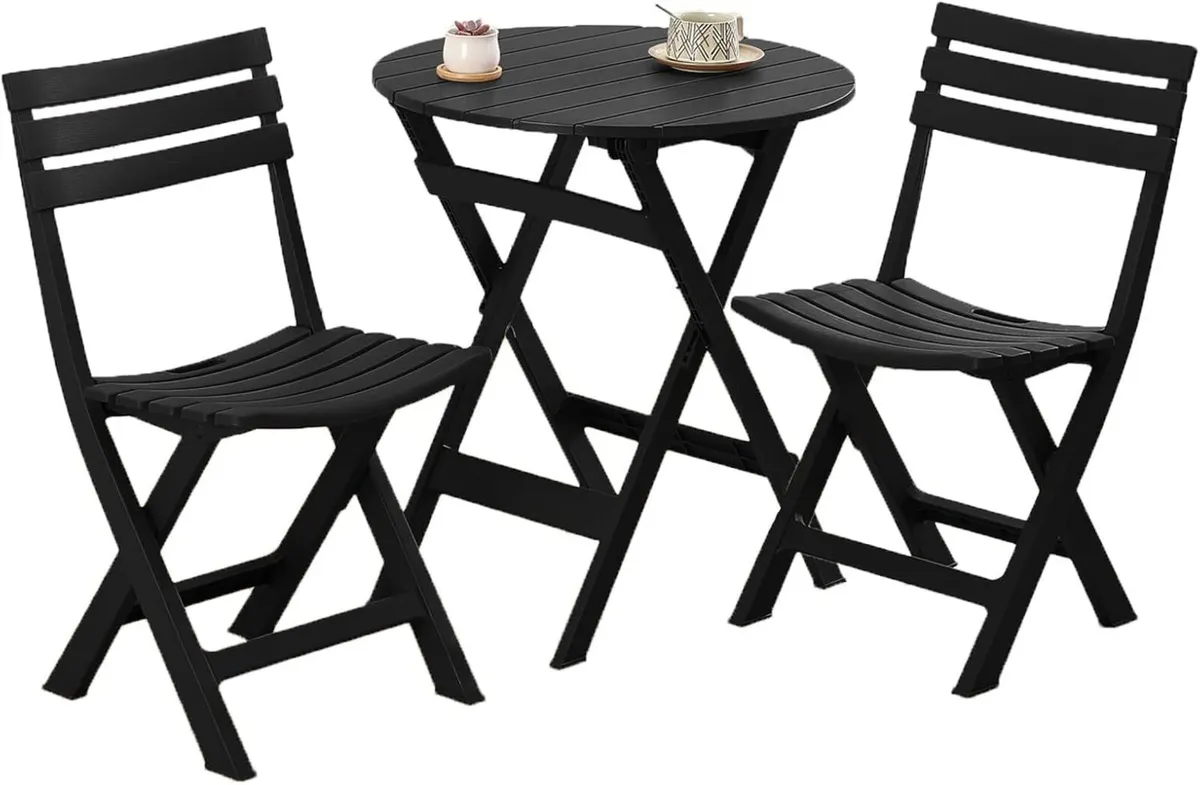 Folding Bistro Set Foldable - Image 1
