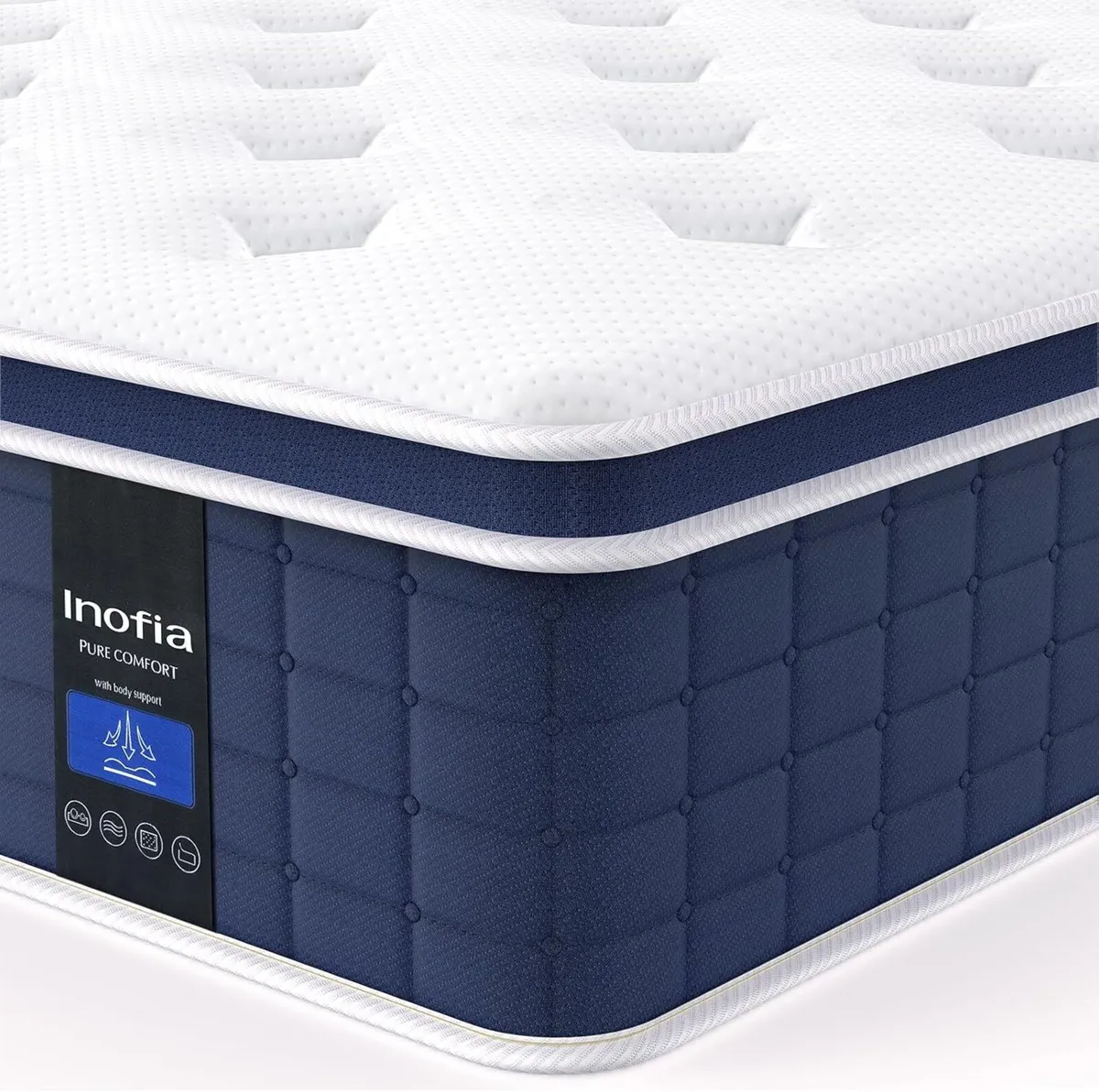 Mattress Memory Foam Sprung Airy Cooling - Image 1