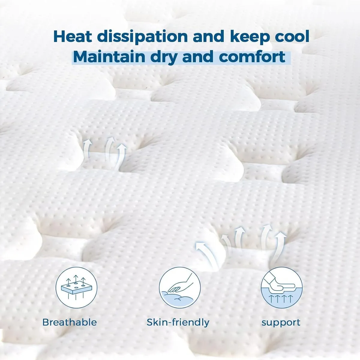 Mattress Memory Foam Sprung Airy Cooling - Image 4