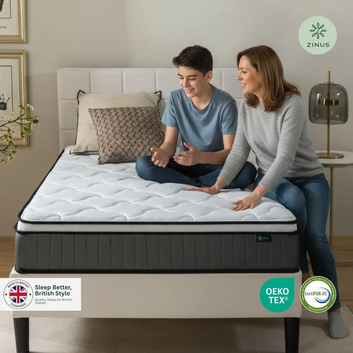 Memory Foam Mattress Pocket Spring 10'' Height - Image 3