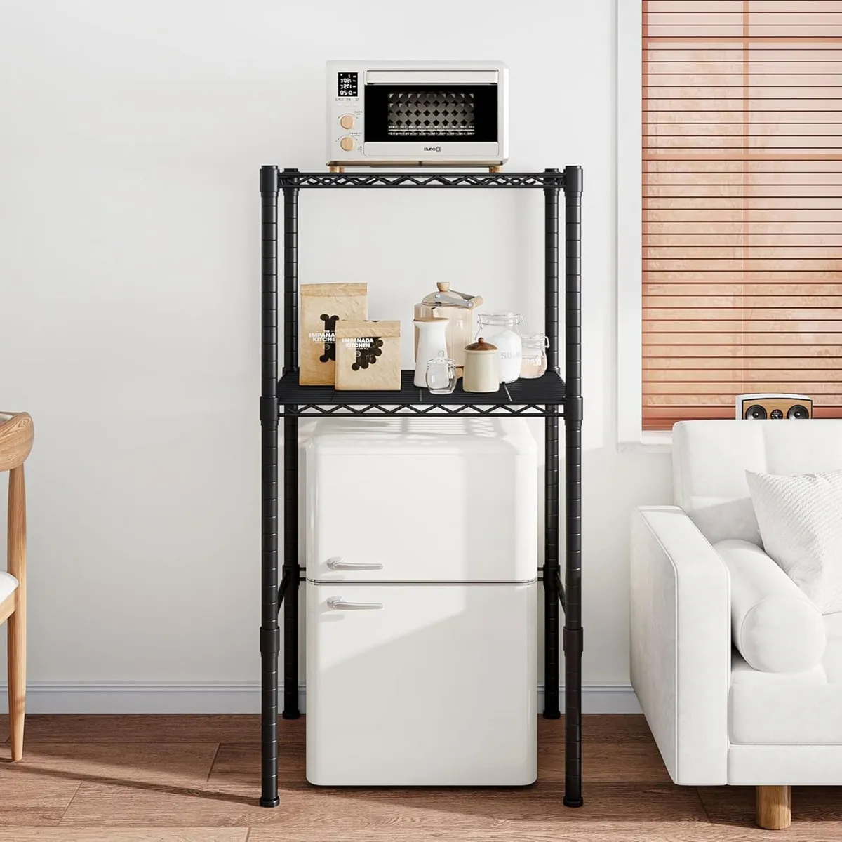 Over the Fridge Shelf Height Adjustable Metal - Image 2