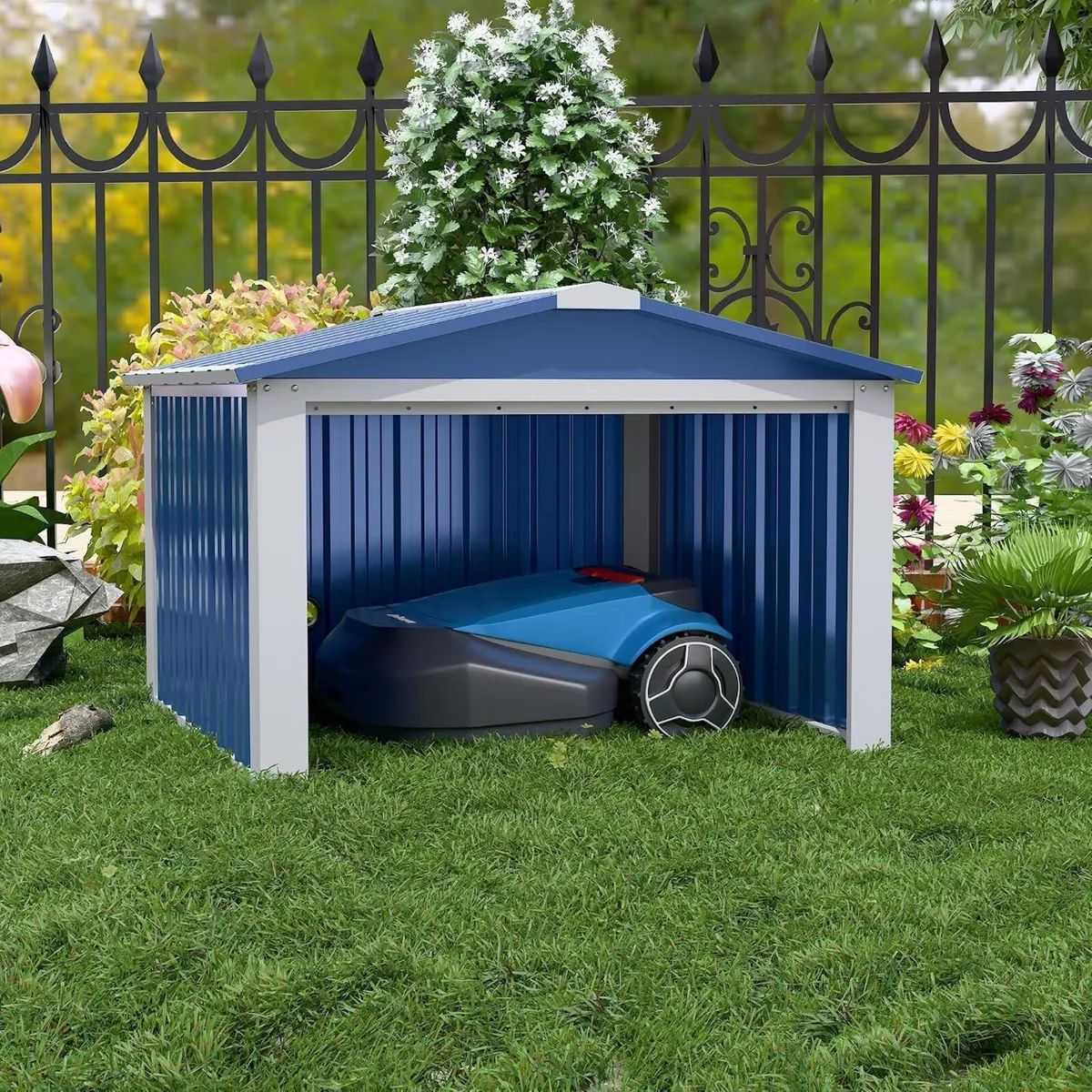 Garden Robot Lawnmower Garage - Image 1