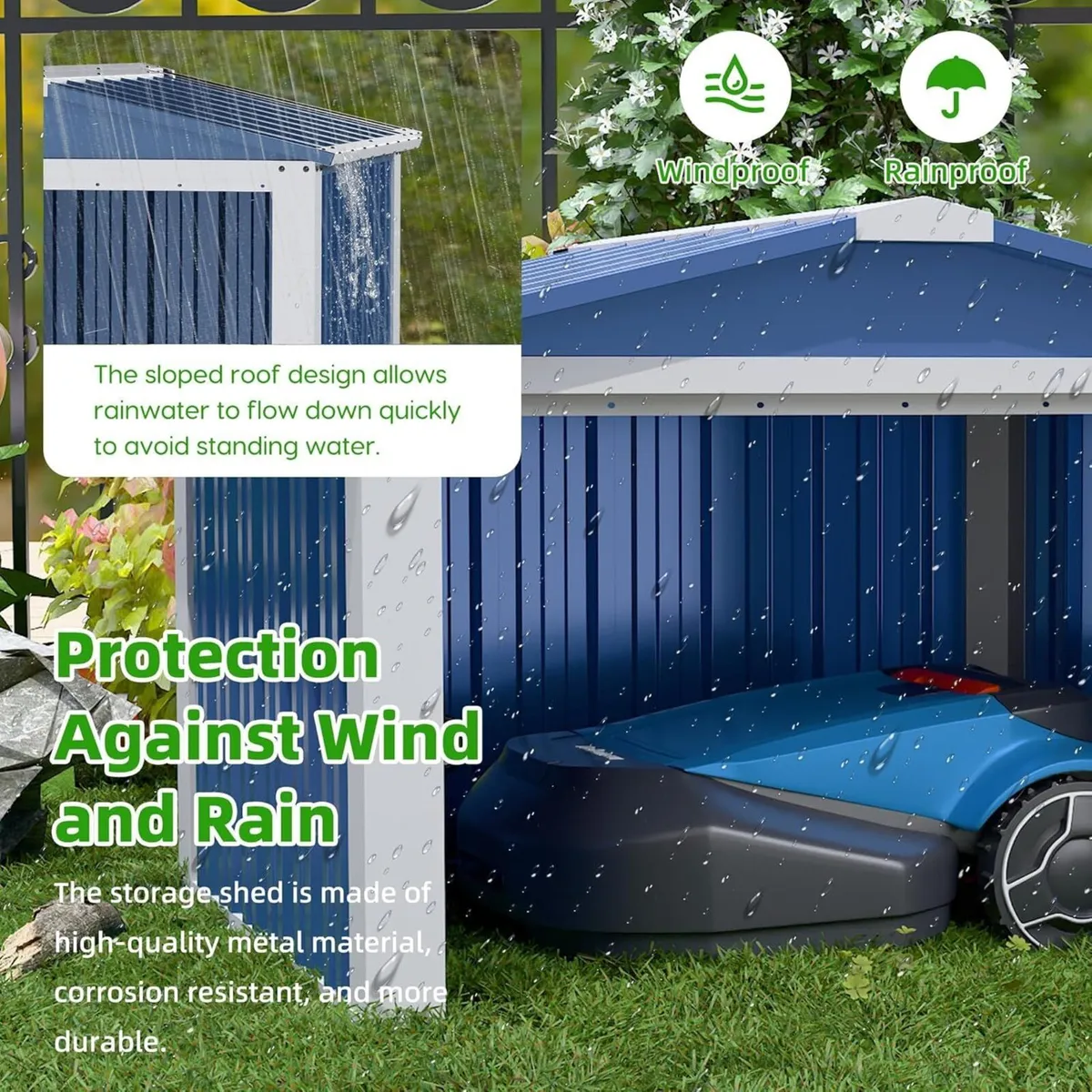 Garden Robot Lawnmower Garage - Image 3