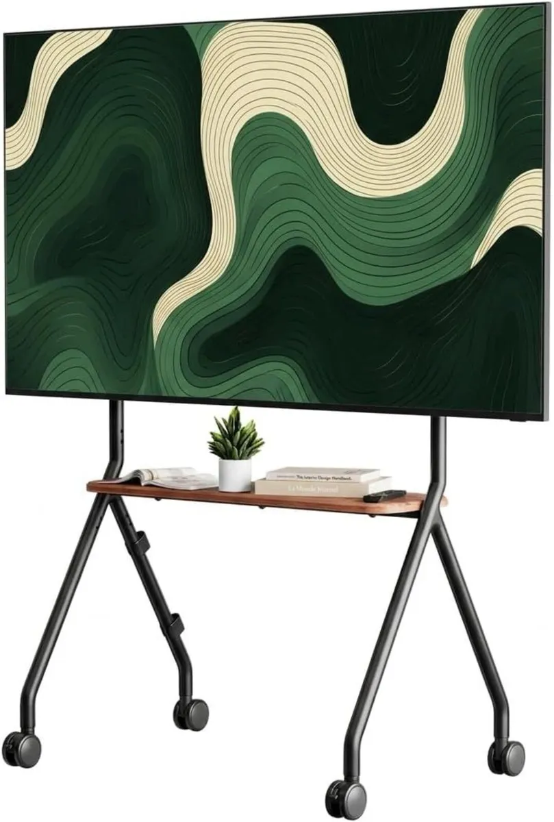 TV Stand with Wheels for 49-80 Inches Up - Image 1