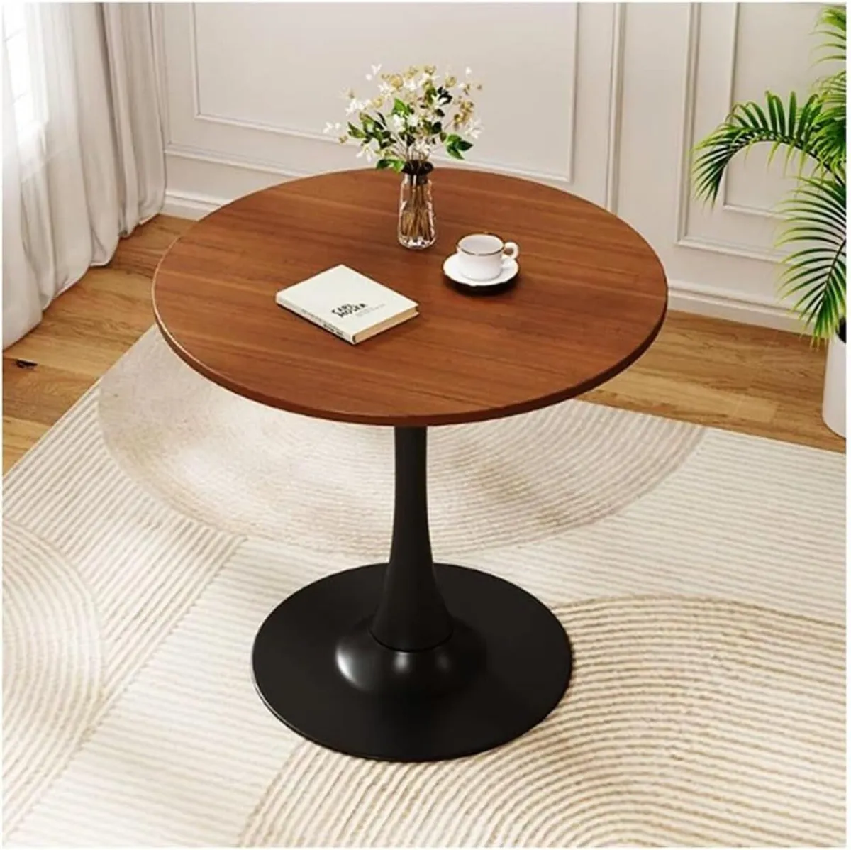 Round Wooden Dining Table Small Tulip for 2-4 - Image 2