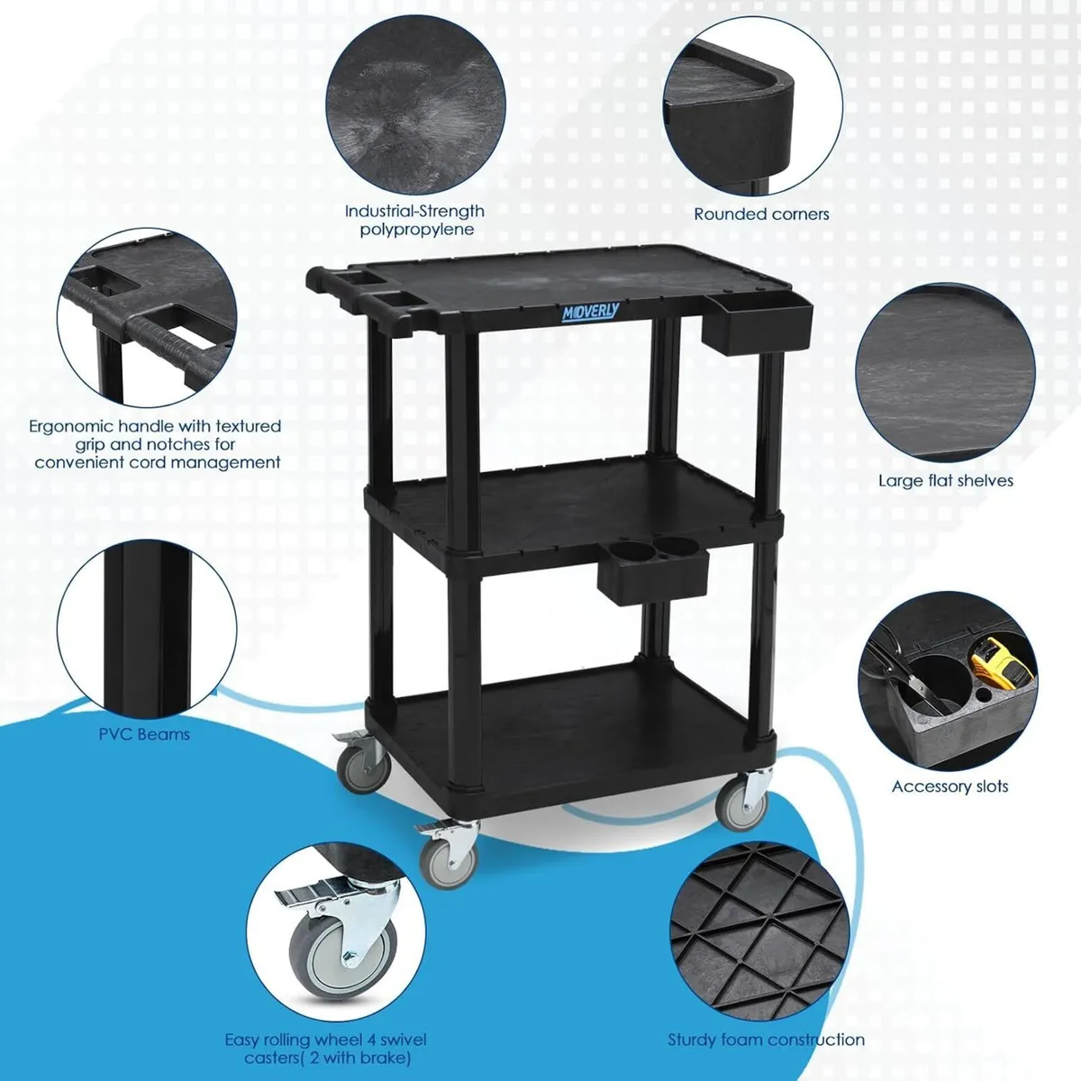 Heavy Duty Utility Cart 27.5 X 18.25 Inch - Image 3