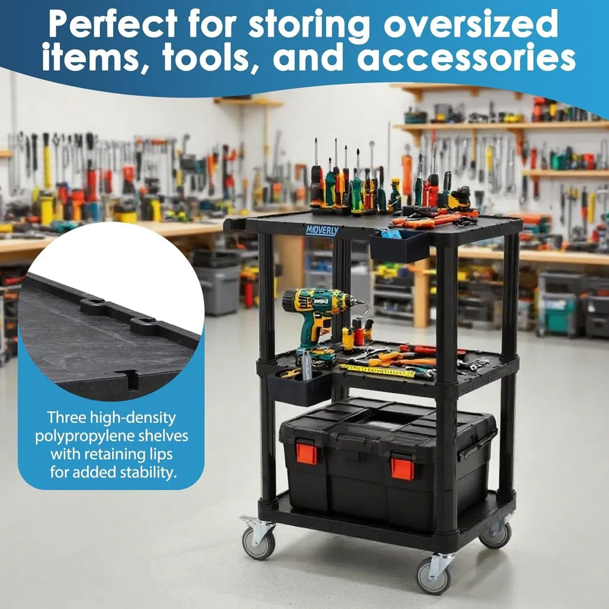 Heavy Duty Utility Cart 27.5 X 18.25 Inch - Image 4
