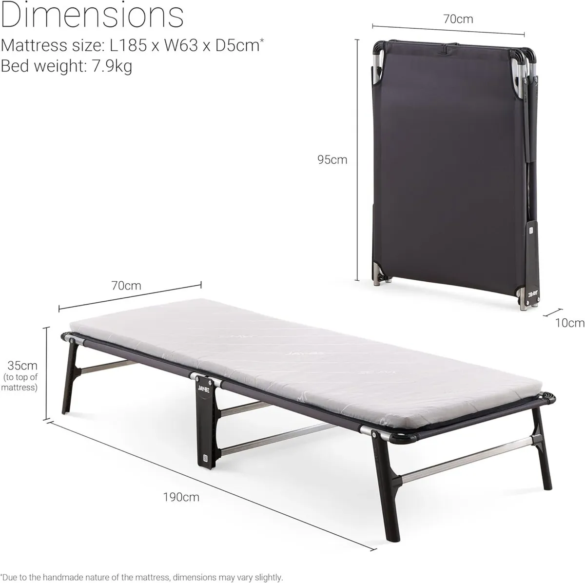 Compact Folding Bed with Mattress Storage Cover - Image 3