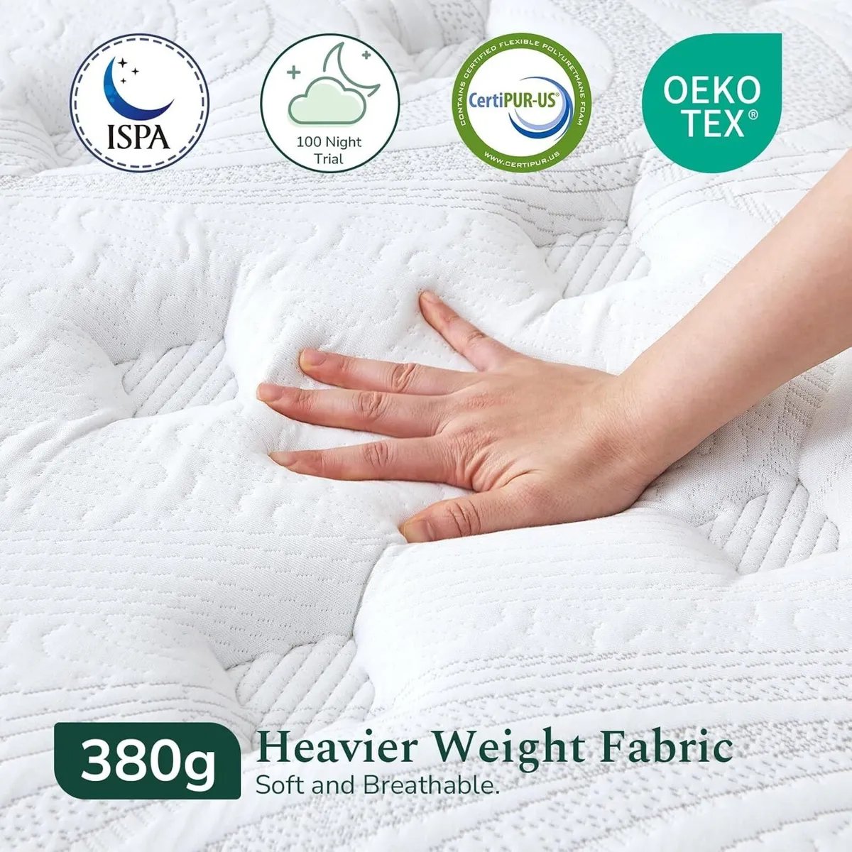 Mattress Memory Foam Pocket Sprungs Hybird - Image 2