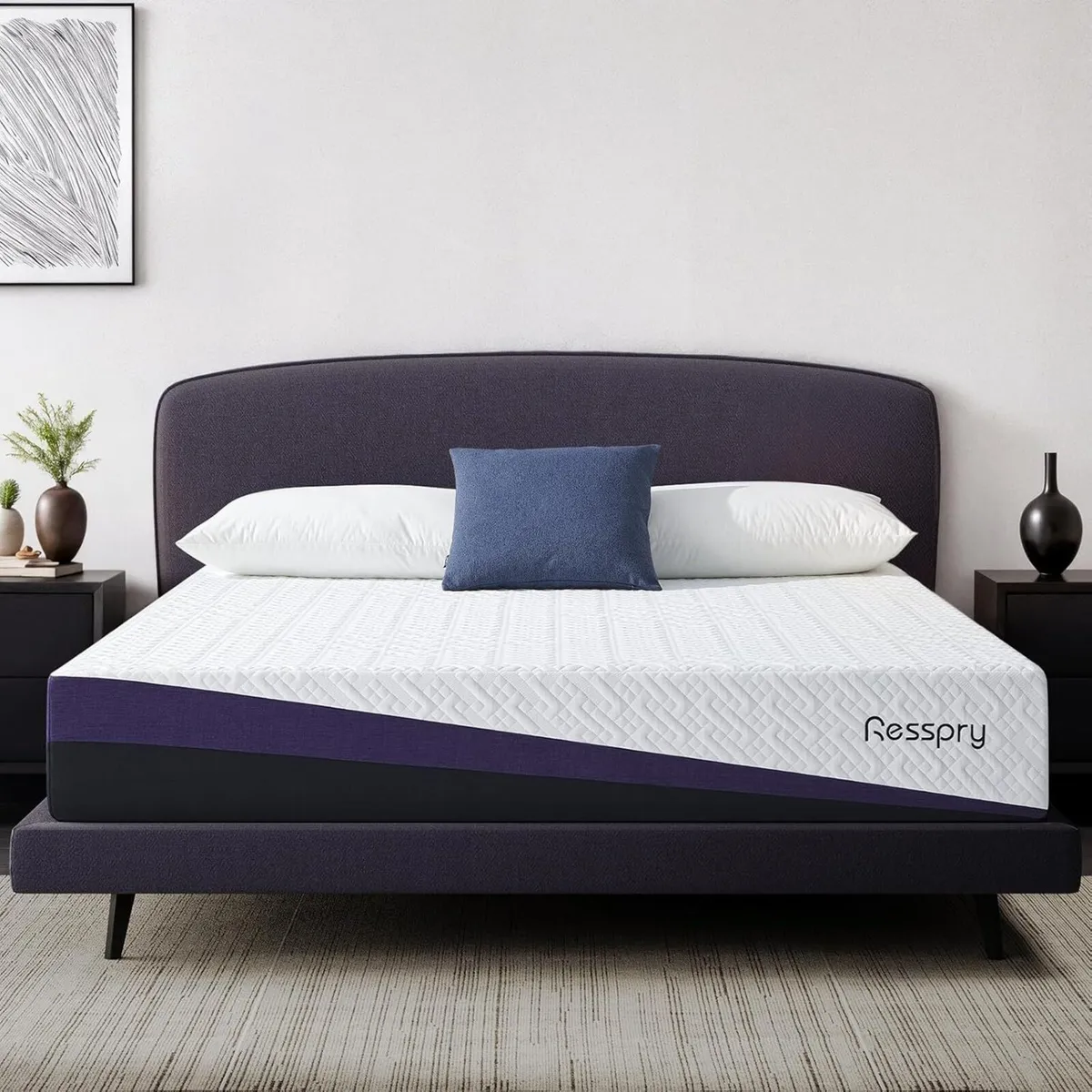 Mattress Gel Memory Foam with Breathable Cover - Image 1